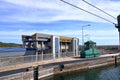 New Niederfinow ship lift, Oder Havel Canal, Brandenburg, Germany Royalty Free Stock Photo