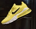 The new NIKE Yellow shoe with black logo