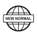 New normal concept word icon vector