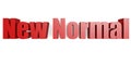 New normal word isolated with white background Royalty Free Stock Photo