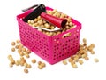 New nutcrackers tools and hazelnuts Royalty Free Stock Photo