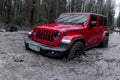 New off-road jeep Wrangler Rubicon jl in the Leningrad region