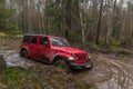 New off-road jeep Wrangler Rubicon jl in the Leningrad region