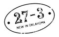 New In Oklahoma rubber stamp