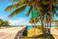 Entrance Sign to Seven Mile Bridge Florida Keys USA Royalty Free Stock Photo