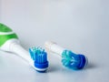 New and old nozzle electric toothbrushes