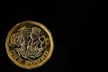 New one pound coin Royalty Free Stock Photo