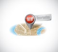 New opportunities map illustration design Royalty Free Stock Photo