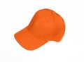 New Orange Baseball Cap Hat Royalty Free Stock Photo