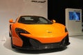 New orange british super car Royalty Free Stock Photo