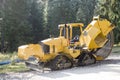 New orange road construction Trencher