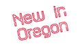 New In Oregon rubber stamp