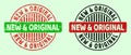 NEW and ORIGINAL Round Bicolour Seals - Grunge Texture