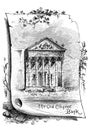 New Orleans city. Engraving illustration.