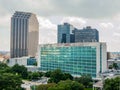 New Orleans City Hall with Skyline and Surrounding Buildings