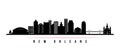 New Orleans city skyline horizontal banner.