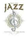 New Orleans Culture Collection Traditional Jazz Musical Note