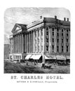 New Orleans. Engraving illustration