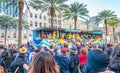 NEW ORLEANS - FEBRUARY 9, 2016: Tourists along city streets on M