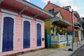 New orleans french quarter colorful house classic unique architecture Royalty Free Stock Photo