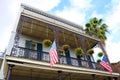 New orleans french quarter colorful house classic unique architecture