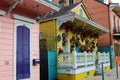 New orleans french quarter colorful house classic unique architecture Royalty Free Stock Photo