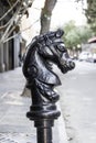 New Orleans French Quarter Horse Hitching Post Royalty Free Stock Photo