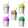 New Orleans French Quarter Louisiana Summer Summertime Snowball Ice Treat Mardi Gras Flavors Royalty Free Stock Photo