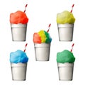 New Orleans French Quarter Louisiana Summer Summertime Snowball Ice Treat Mardi Gras Flavors Royalty Free Stock Photo