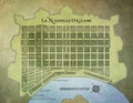New Orleans French Quarter Map Royalty Free Stock Photo