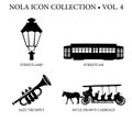 New Orleans Icon Collection Royalty Free Stock Photo