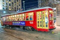 NEW ORLEANS - JANUARY 21, 2016: Street car in canal Street. It i