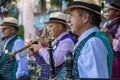 New Orleans Jazz Band musicians at Disneyland, Anaheim, California Royalty Free Stock Photo