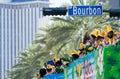 NEW ORLEANS, LA - FEBRUARY 2016: Crowd watching parade in New Or Royalty Free Stock Photo