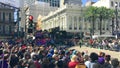 New Orleans, LA - February 9, 2016: Mardi Gras floats parade through the streets of New Orleans.People celebrated crazily. Mardi Royalty Free Stock Photo