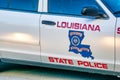 NEW ORLEANS, LA - FEBRUARY 8TH, 2016: Louisiana State Police Car parkerd along the city street