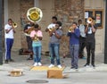 Talented Musicians Perform in French Quarter Royalty Free Stock Photo