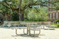 Outdoor Tables in the Courtyard at Tulane University