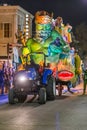 New Orleans, LA/USA - circa February 2016: Krewe of Title in parade during Mardi Gras in New Orleans, Louisiana