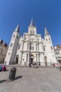 New Orleans, LA/USA - circa February 2016: St. Louis Cathedral in French Quarter, New Orleans, Louisiana Royalty Free Stock Photo