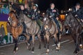 New Orleans, LA/USA - circa March 2011: Mounted Police riding horses during Mardi Gras in New Orleans, Louisiana