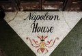 New Orleans, LA - USA - 03-22-2024: Entrance to the historic Napoleon House restaurant and bar in the French Quarter