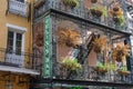 Felix`s Bar Sign and Wrought iron Balcony in New Orleans Royalty Free Stock Photo