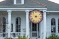 Front Porch of Historic `Wonderland` house in New Orleans Royalty Free Stock Photo