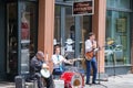 Street Musicians Perform in the French Quarter Royalty Free Stock Photo