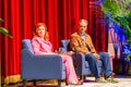 Maureen Dowd and Jake Tapper at the New Orleans Book Festival Royalty Free Stock Photo