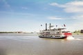 New Orleans, LA - USA - 03-19-2024: The Natchez steamboat tour on the Mississippi River in New Orleans