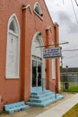 Entrance to the Mount Moriah Missionary Baptist Church in New Orleans, LA, USA