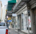 Cityscape with Modernist Cuisine Art Gallery on Royal Street in New Orleans