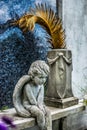 New Orleans Lafayette Cemetery Angel Royalty Free Stock Photo